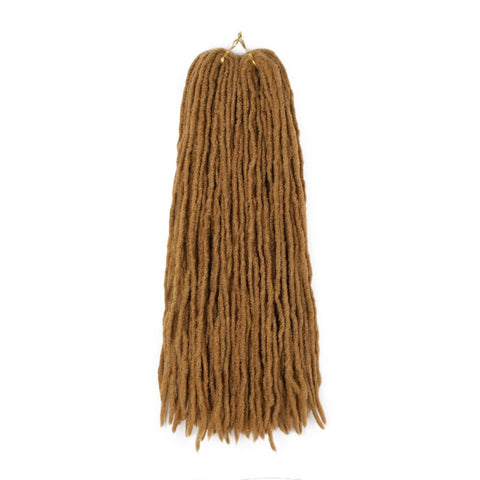 Doris beauty Dreadlocks Crochet Twist Braiding Hair Pieces Synthetic Fiber Dreadlocks Natural Blond Hair Extensions For Women