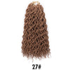 Doris beauty Goddess Faux Locs Curly Crochet Braids Hair 24Roots 18Inch Ombre Synthetic Dreadlocks Hair Extensions For Women
