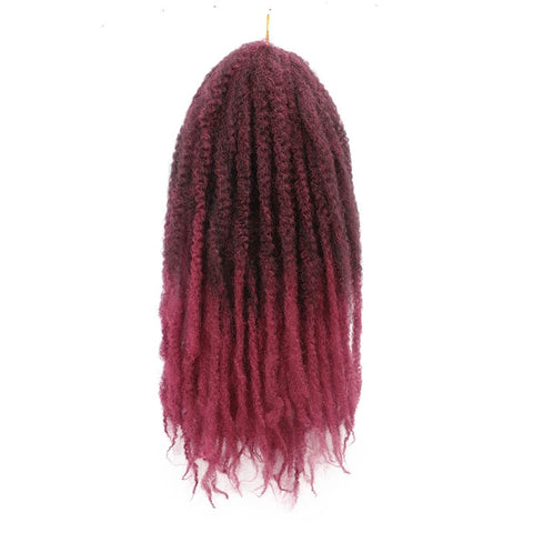 Doris beauty Marley Braids Hair Crochet Afro Kinky Synthetic Braiding Hair Crochet Braids Hair Extensions Bulk 18 inch