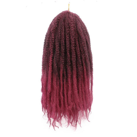 Doris beauty Marley Braids Hair Crochet Afro Kinky Synthetic Braiding Hair Crochet Braids Hair Extensions Bulk 18 inch