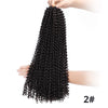 Doris beauty Ombre 18inch Passion Twist Crochet Hair Crochet Braiding Hair Extension Synthetic Bohemian Braid Black Hair