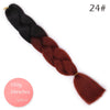Doris beauty Ombre Jumbo Braids Synthetic Braiding Hair Crochet Braid 100g 24inch Hair Extension Pink Blue Green for Women