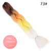 Doris beauty Ombre Jumbo Braids Synthetic Braiding Hair Crochet Braid 100g 24inch Hair Extension Pink Blue Green for Women