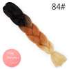Doris beauty Ombre Jumbo Braids Synthetic Braiding Hair Crochet Braid 100g 24inch Hair Extension Pink Blue Green for Women