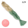 Doris beauty Ombre Jumbo Braids Synthetic Braiding Hair Crochet Braid 100g 24inch Hair Extension Pink Blue Green for Women