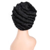 Doris beauty Ombre Short Curly Black Cute Wigs for Women African Afro Hair Synthetic Red Brown Heat Resistant