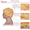 Doris beauty Ombre Short Curly Black Cute Wigs for Women African Afro Hair Synthetic Red Brown Heat Resistant