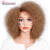 Doris beauty Synthetic Afro Wig for Women African Brown Black Red Color Yaki Straight Short Wig Cosplay Hair