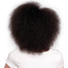 Doris beauty Synthetic Afro Wig for Women African Dark Brown Black Red Color Yaki Straight Short Wig Cosplay Hair