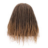 Doris beauty Synthetic Dreadlock Marley Braids Ombre Braiding Hair Wig for Women Afor Kinky Curly Wig Black Ombre Brown Wig