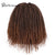 Doris beauty Synthetic Dreadlock Marley Braids Ombre Braiding Hair Wig for Women Afor Kinky Curly Wig Black Ombre Brown Wig