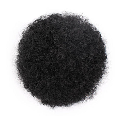 Doris beauty Synthetic Puff Afro Short Kinky Curly Chignon Hair Bun Drawstring Ponytail Wrap Hairpiece Fake Hair Extensions