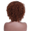 Doris beauty Synthetic Short Afro Kinky Curly Wigs for Black Women Ombre Black Brown Grey Natural African American
