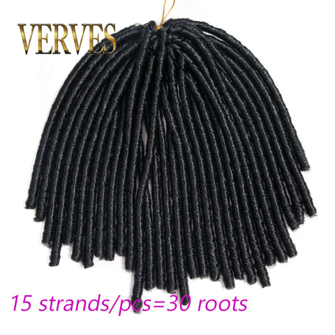 Qp hairDreadlock Black Faux Synthetic 14inch 70g/pack Black Crochet Braids Braiding Hair Extension Afro Hairstyles for Women
