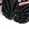 Qp hairDreadlock Black Faux Synthetic 14inch 70g/pack Black Crochet Braids Braiding Hair Extension Afro Hairstyles for Women
