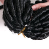 Qp hairDreadlock Braids Synthetic Black Faux Locs 14inch 70g/pack Crochet Braiding Hair Extension Afro Hairstyles For Women Black