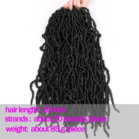 Qp hairFaux Locs Synthetic Crochet Braid hair 18 inch 20 roots/pack,Afro Locs twist Ombre Braiding Hair Extensions Ombre Brown