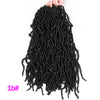 Qp hairFaux Locs Synthetic Crochet Braid hair 18 inch 20 roots/pack,Afro Locs twist Ombre Braiding Hair Extensions Ombre Brown