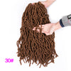 Qp hairFaux Locs Synthetic Crochet Braid hair 18 inch 20 roots/pack,Afro Locs twist Ombre Braiding Hair Extensions Ombre Brown