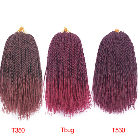14inches 20roots 65g SYNTHETIC OMBRE BRAIDING HAIR KANEKALON FIBER SENEGALESE TWIST