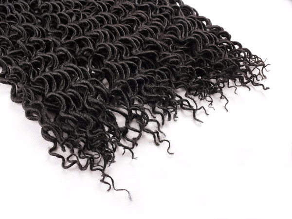 Curly Faux Locs Crochet Hair 20'' Soft Curly Crochet Braids Darling Soft Dread Lock 20"