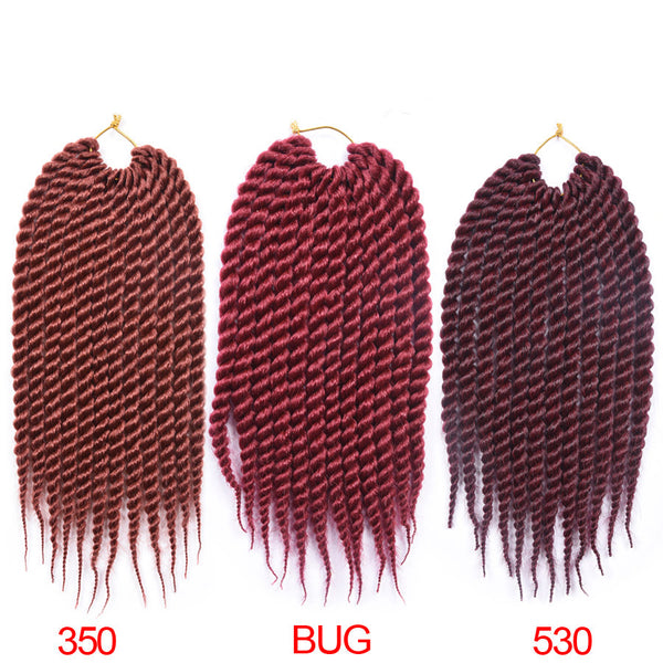 12 inch 12 Strands/Pack Crochet Braids Senegalese Twist Hair 18 Colors