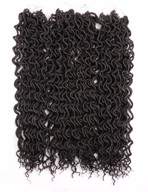 Curly Faux Locs Crochet Hair 20'' Soft Curly Crochet Braids Darling Soft Dread Lock 20"