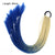 Qp hairHair Color Gradient Dirty Braided Ponytail Women Elastic Hair Band Rubber Band Hair Accessories Wig Headband 60cm