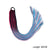 Qp hairHair Color Gradient Dirty Braided Ponytail Women Elastic Hair Band Rubber Band Hair Accessories Wig Headband 60cm