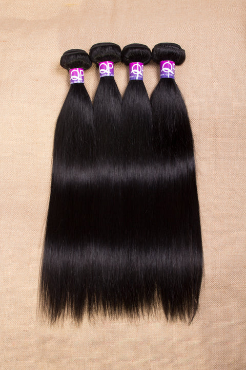 Straight Brazilian Hair Weave Bundles 10-30 inch Deals Natural Color Human Hair Bundles 100% Remy Hair Extensions