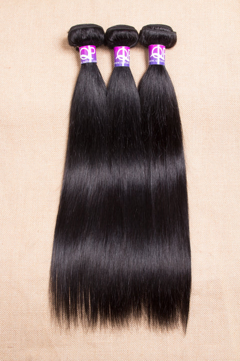Straight Brazilian Hair Weave Bundles 10-30 inch Deals Natural Color Human Hair Bundles 100% Remy Hair Extensions