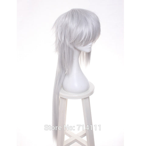 Jiraiya from Naruto Silvery White long straight cosplay costume wig.free shipping