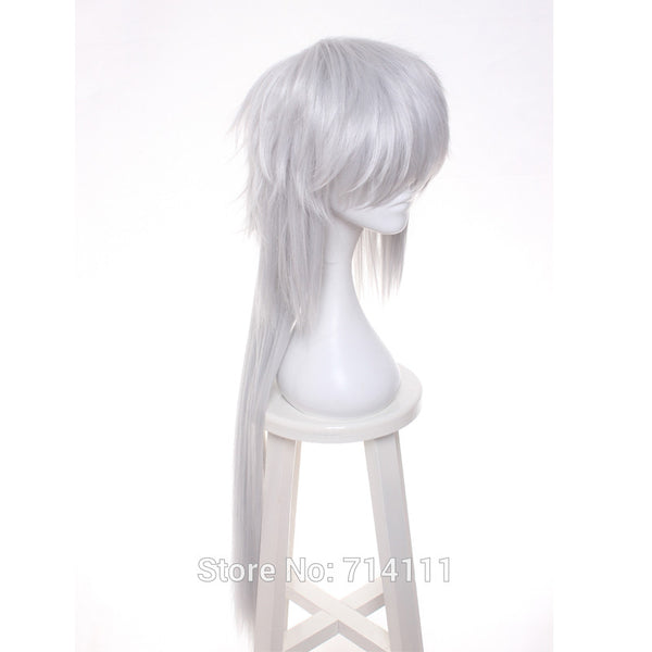Jiraiya from Naruto Silvery White long straight cosplay costume wig.free shipping