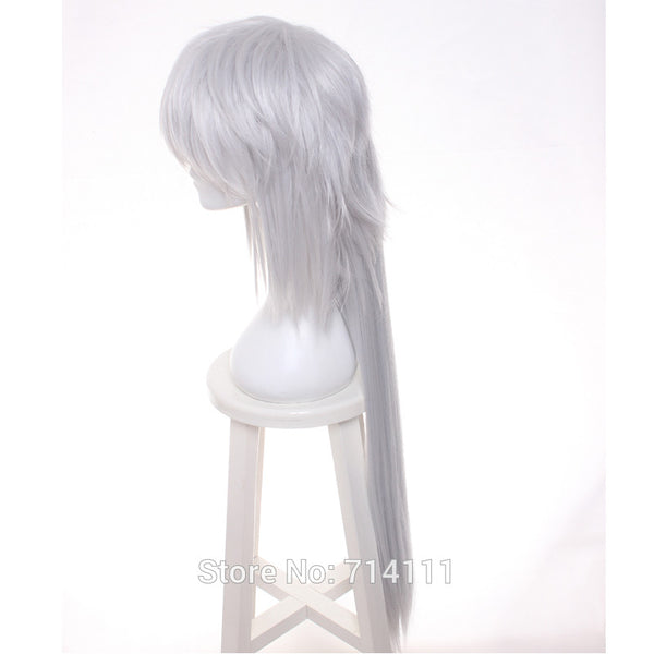 Jiraiya from Naruto Silvery White long straight cosplay costume wig.free shipping
