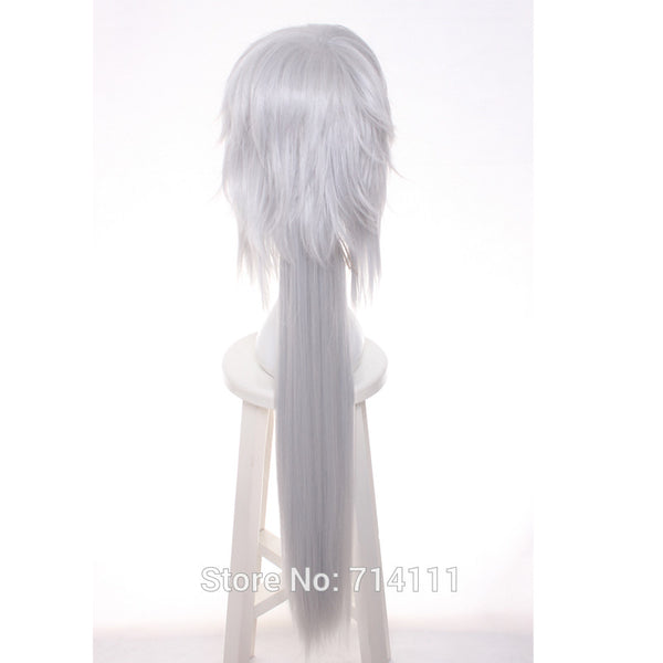 Jiraiya from Naruto Silvery White long straight cosplay costume wig.free shipping