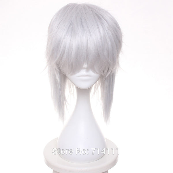 Jiraiya from Naruto Silvery White long straight cosplay costume wig.free shipping