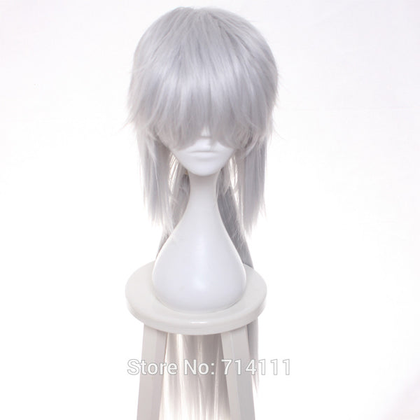 Jiraiya from Naruto Silvery White long straight cosplay costume wig.free shipping