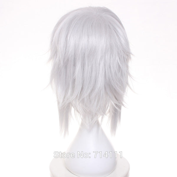 Jiraiya from Naruto Silvery White long straight cosplay costume wig.free shipping