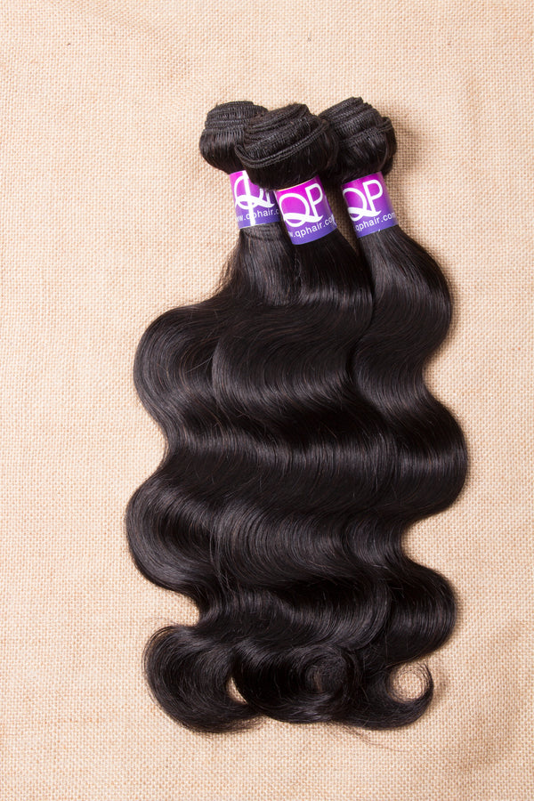 Qp Brazilian Body Wave Hair Weave Bundles 10-28 Inch Remy Hair Extension Natural Color Can be Dyed 100% Human Hair Bundles