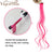 Qp hairMONIXI Synthetic 10pcs/Lot Single Clip In One Piece 20 Inch Two Tone Color Hair Synthetic Long Straight Hair Extensions