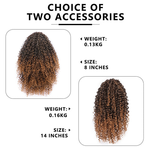 Qp hairMONIXI Synthetic Afro Kinky Curly Ponytail African  Short Wrap Synthetic Drawstring Puff Pony Tail Clip in Hair Extensions