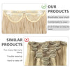 Qp hairMONIXI Synthetic Ash Blonde Hair Extension Long Wavy Hair Extensions Clip for Women Natural Dark Brown Heat Resistant Daily Hair