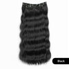 Qp hairMONIXI Synthetic Blonde Invisible Wire Hair Extensions Long Wavy Clip in Hair extensions for Women Natural Fish Line Daily Hair