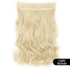 Qp hairMONIXI Synthetic Blonde Invisible Wire Hair Extensions Long Wavy Clip in Hair extensions for Women Natural Fish Line Daily Hair