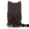 Qp hairMONIXI Synthetic Blonde Invisible Wire Hair Extensions Long Wavy Clip in Hair extensions for Women Natural Fish Line Daily Hair