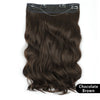 Qp hairMONIXI Synthetic Blonde Invisible Wire Hair Extensions Long Wavy Clip in Hair extensions for Women Natural Fish Line Daily Hair