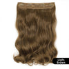 Qp hairMONIXI Synthetic Blonde Invisible Wire Hair Extensions Long Wavy Clip in Hair extensions for Women Natural Fish Line Daily Hair