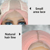 Qp hairMONIXI Synthetic Cosplay Wig Long Straight Light Pink Middle Part Wigs for Women Blonde Black Daily Use Fake Hairs