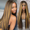 Qp hairMONIXI Synthetic Cosplay Wig Long Straight Light Pink Middle Part Wigs for Women Blonde Black Daily Use Fake Hairs