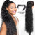 Qp hairMONIXI Synthetic Drawstring Kinky Curly Long Black Color Ponytail for Women Dairy Ponytails Extension Hair Heat Resistant